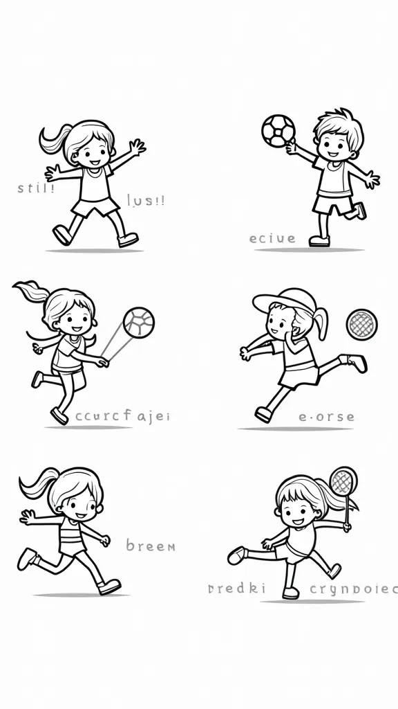 pe coloring pages